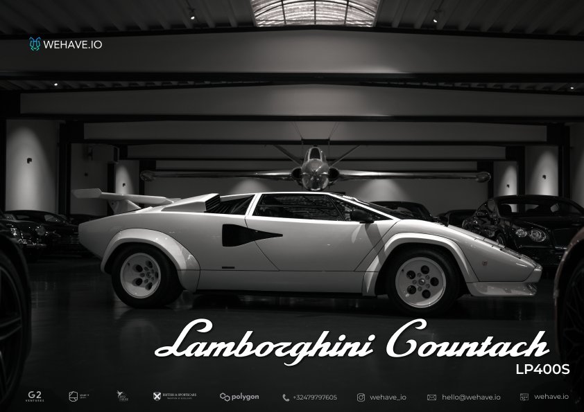 WeHave_io's tweet photo. We are proud on what we already achieved, but let's get it in 2023 🔥

Buy shares (#nft) in this Lamborghini Countach! Be involved! Build that #community. 

Go to our website! Join our whatsapp community! 

#matic #polygon #ETH #Web3
#NFTdrop #Crypto #fractional #supercars https://t.co/pegGN8B7MM
