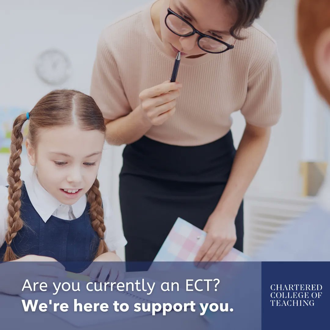 Are you currently an #ECT? 📚🍎

The Chartered College of Teaching is here to help you thrive in your first few years as a teacher. We will provide you with the latest research, insights and CPD to make you feel confident in your career.

Find out more: buff.ly/3ImOHPq
