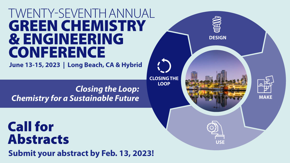 The 2023 GC&amp;E Call for Abstracts is open today! Submit an abstract by February 13, 2023 and join us at the 27th GC&amp;E meeting in Long Beach, California from June 13-15, 2023. #gcande fal.cn/3uQ43