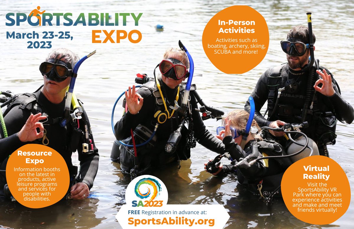 SportsabilityA's tweet photo. Add it to your calendar now ๐๏ธ the SportsAbility Expo is happening from March 23rd - 25th! ๐
We can't wait to see everyone there! Click our website link below for more info and to register! #sportsability #expo #familyfun #ihearttally #abilityequipped
https://t.co/GQNxUzVSm0 https://t.co/mDe51D809V