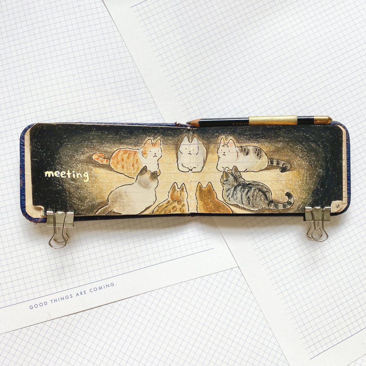 M for Meeting 🐱🤝🐱