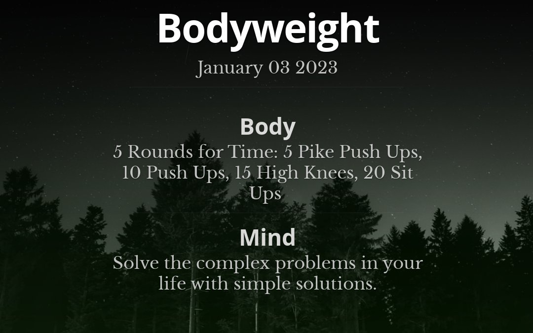 _RealMindBody's tweet photo. 5 Rounds for Time: 5 Pike Push Ups, 10 Push Ups, 15 High Knees, 20 Sit Ups #bodyweight #workout #calisthenics #fitness #streetworkout #gym https://t.co/BjcbSt0o0v