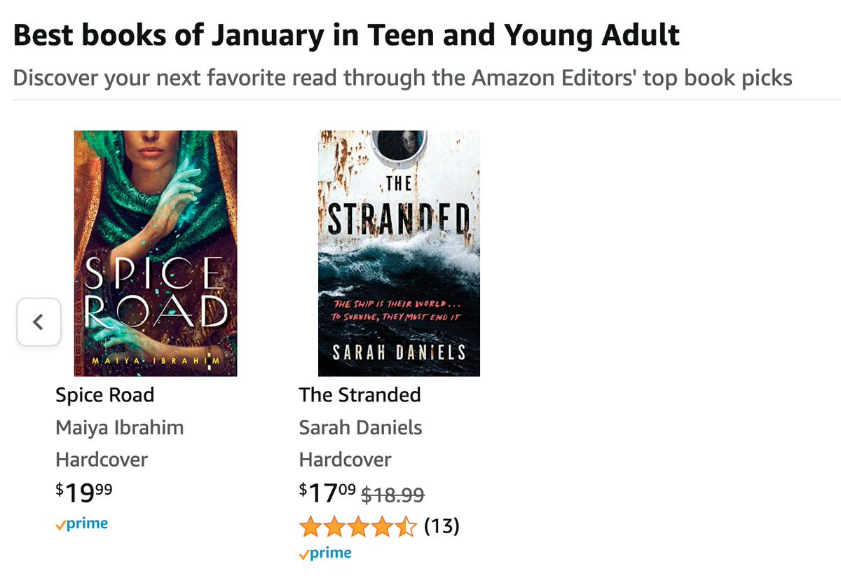 SarahDanBooks's tweet photo. The Stranded US edition is off to a flying start as and Amazon Editor's pick! Thanks to everyone who's ordered and happy reading!

#booktwitter #usbooks #BookRecommendations #youngadultbooks https://t.co/pIDixitmLE