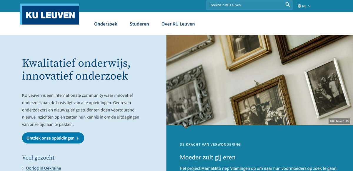 Wie vandaag naar de website van de <a href="/KU_Leuven/">KU Leuven</a> surft, krijgt op de hoofdpagina de link naar ons uitgebreid interview samen met @beukeleir. Onder de titel 'Moeder zult gij eren' spreken we over mitochondriaal #DNA, #voormoeders, #stambomen, etc ...  👉kuleuven.be/kuleuven/