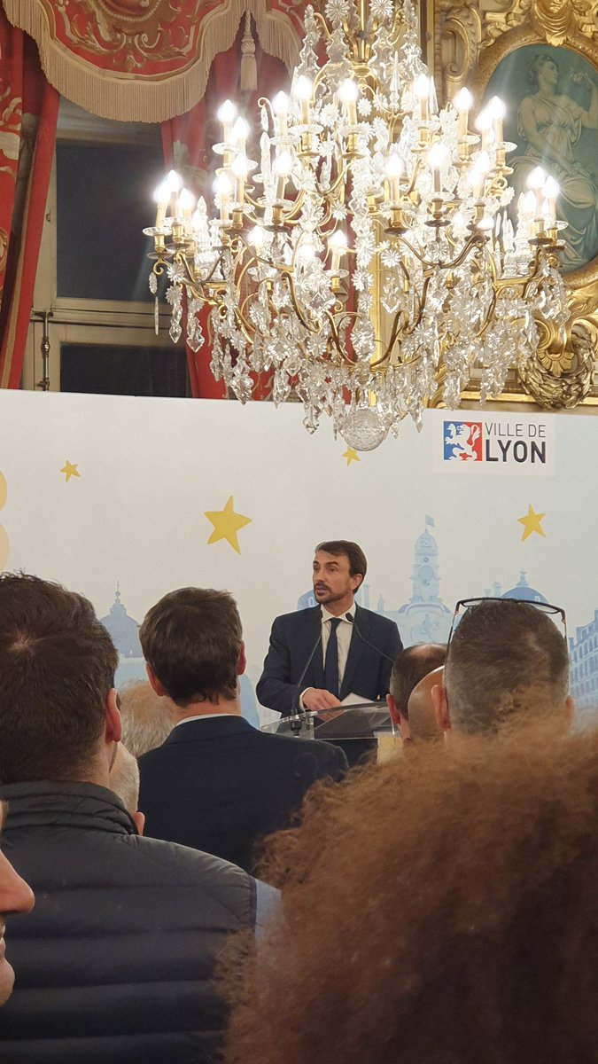 KedziaC's tweet photo. #IRSAM présente aux vœux de @Gregorydoucet maire de Lyon. Bonne année à tous https://t.co/o6hbLGXXu6