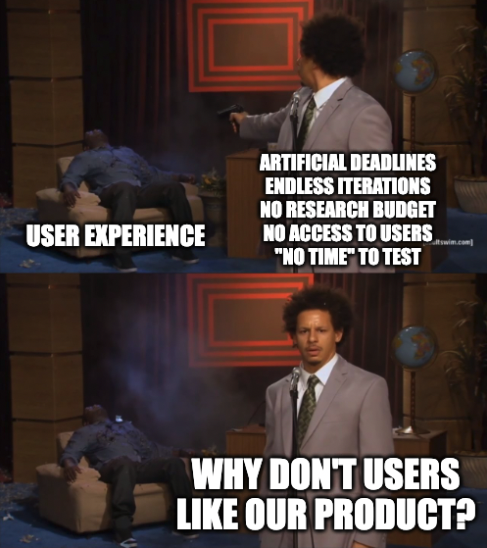 DougCollinsUX's tweet photo. It's a complete mystery.  #UX #design https://t.co/m8uyvuDXES