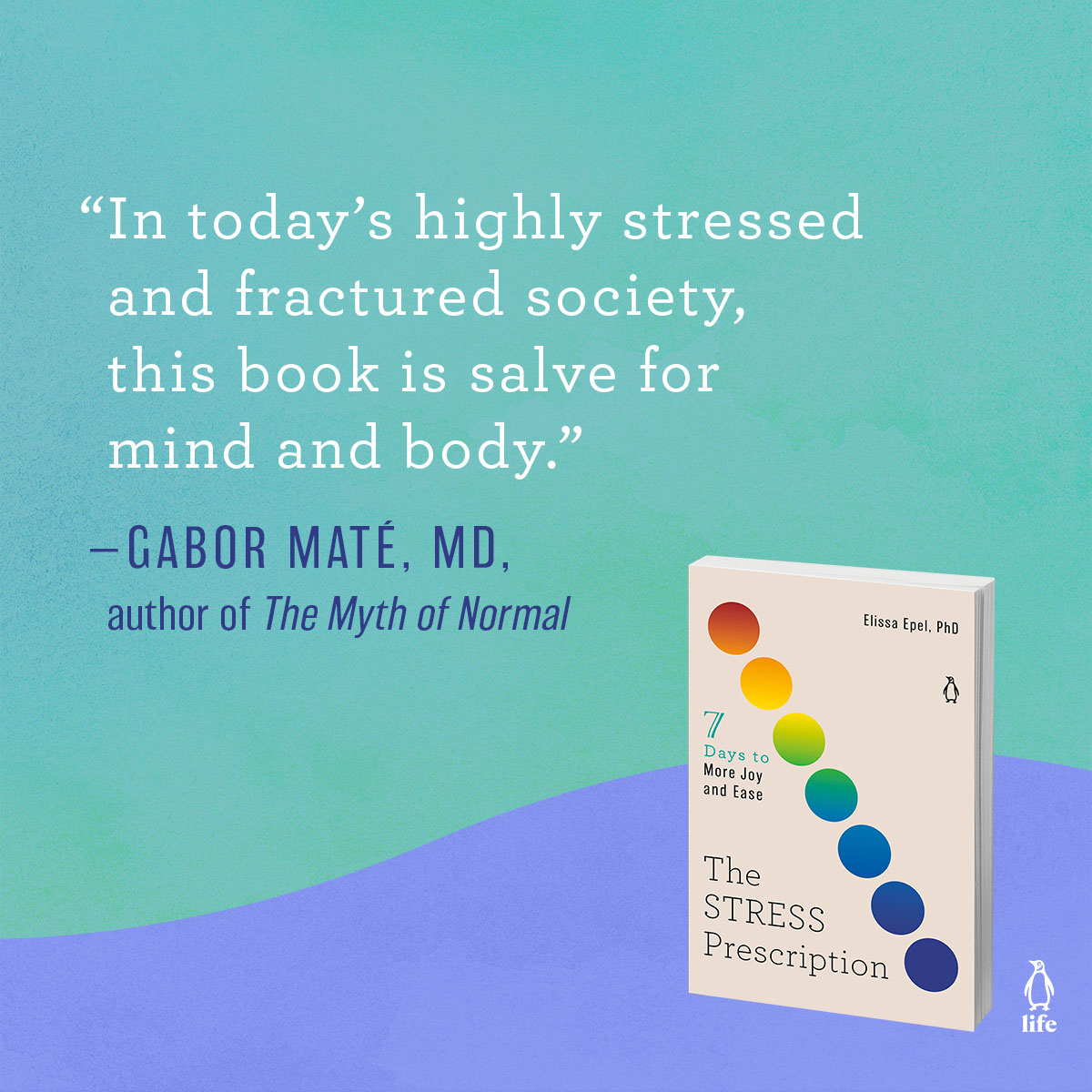 Idea_Architects's tweet photo. We're so excited to share The Stress Prescription: Seven Days to More Joy and Ease by NYT-bestselling author Dr. Elissa Epel! The book is out now and offers a transformative 7-day plan of science-based techniques to help you manage stress with more positivity &amp; purpose. https://t.co/XZG6r9lbrs