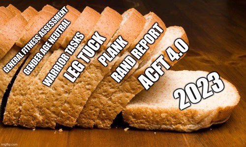 PeteCaragher's tweet image. #armyacft intent is good. #armyapft should have never been phased out until the #armyacft was beta tested. #generalfitnessassessment #genderagenuetral #warriortasks #legtuck #plank #randreport