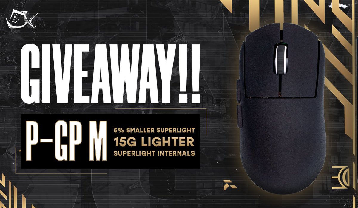 ModsMouse's tweet image. GIVEAWAY - P-GP M [5% smaller Superlight]  🤩 

To enter: 
✅ Follow @cgnesportsgg &amp;amp; @ModsMouse
🔁 Like &amp;amp; RT
🔫 Tag two friends for better aim

Ends on Jan 10th! Good Luck &amp;amp; Happy New Year! 

#pmm #gamingmice #valorant #giveaway