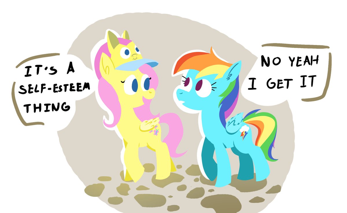It's a self-esteem thing

Art collab with <a href="/horsewizardart/">horse wizard</a> :) he sent me the sketch and I took care of the rest