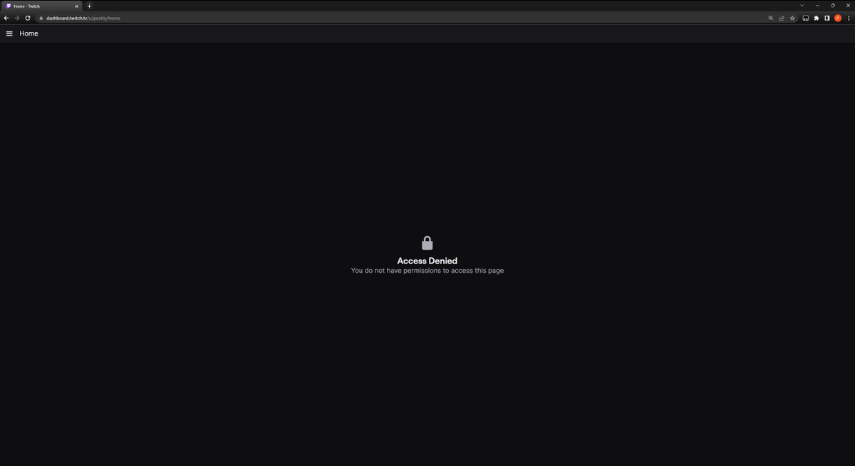 Pestily's tweet photo. Is this what being banned feels like? @twitch 

Am I banned? So confused right now https://t.co/CbfM7dvNoB