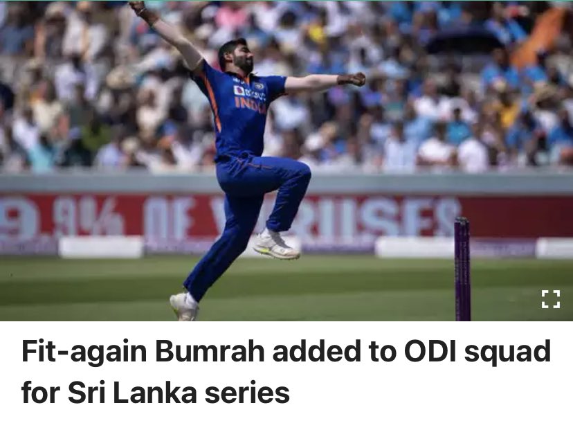 aarthee10's tweet photo. This (image) is how others see about @Jaspritbumrah93
How I see it is,
#Bumrah is #FitAgain to play in @IPL ..
Will play all matches and gets definitely Injured when #TeamIndia badly needed him (ODI Wolrd Cup)
Do you Agree with it ?
#INDvsSl #IndianCricketTeam #India https://t.co/YyXqeLzyV9