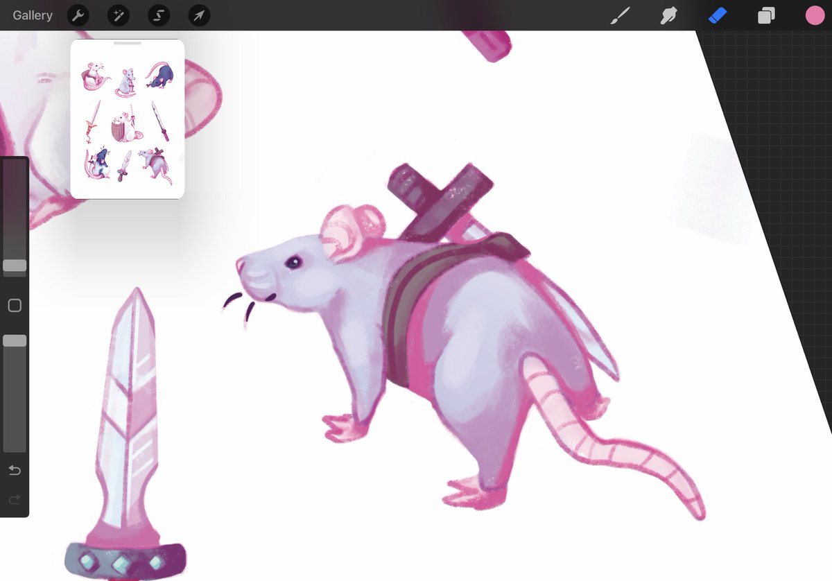 Colouring cuties for a sticker sheet 🐁