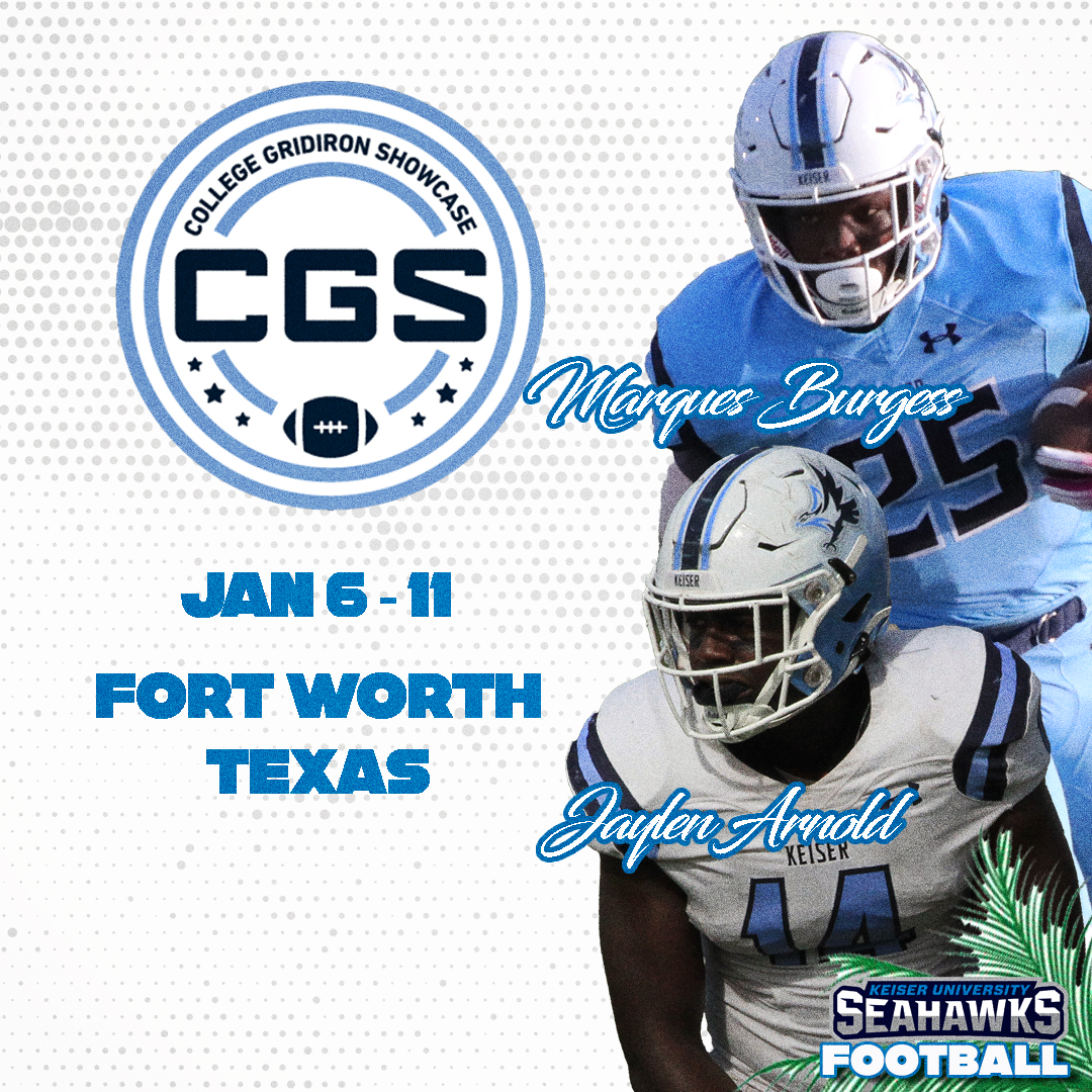 Good Luck to Marques Burgess and Jaylen Arnold in the upcoming College Gridiron Showcase in Fort Worth, Texas #DefendtheBeach #SeahawkFast