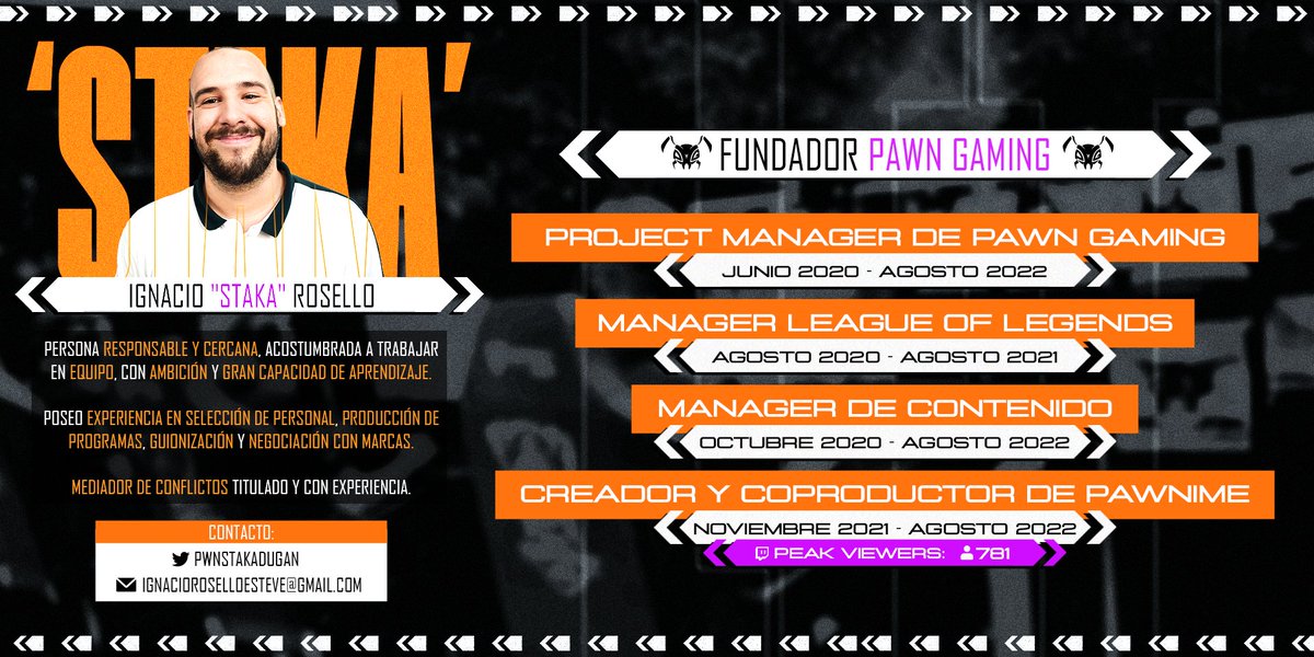 PWNStakaDugan's tweet photo. Después de 2 años en @PawnGamingES me dispongo a buscar nuevas aventuras

Busco un proyecto donde poder trabajar y desarrollarme como content manager para seguir mejorando y creciendo en el sector

Escucho todo tipo de ofertas, cualquier duda podéis mandarme un MD. https://t.co/2MqGoNiHwK
