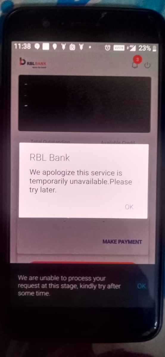 SJoshuaMarvin2's tweet photo. @rblbank @RBLBankCares  You people have the worst banking app... Today was my last day for due date n app never opened i guess you do this on purpose so tat u can charge us interest 👎🏻 @RBI has to look into this issue... RBL bank needs to change this #BadApp https://t.co/kPQlKg0khi