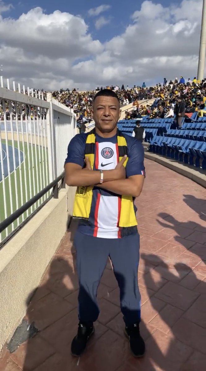 TrollFootball's tweet photo. Year 2041, Mbappe joins Al-Nassr following the footsteps of his idol Ronaldo. https://t.co/Oj477X8AxS