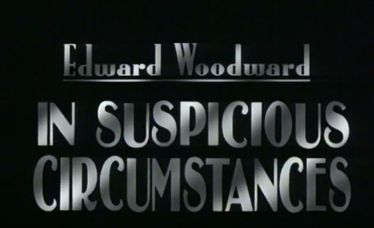 TalkingPicsTV's tweet photo. This Week! Premiere: Saturday 7th January 7pm #EdwardWoodward looks at two more cases IN SUSPICIOUS CIRCUMSTANCES (1994) the death of the third Mrs Clements and the hanging of Alice Hewitt. Guest stars #DudleySutton #AmandaBoxer https://t.co/g49ijzO2Qu