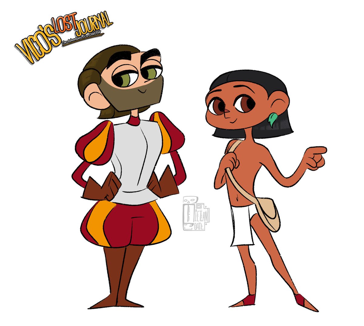 Un re dibujito de estos niños (<a href="/TezcaPaqui/">Tezca-Paqui</a>) que ya mejoró el estilo para usar de ahora en adelante, al menos para comic, que para rigg de animación 2D me la he de pensar mejor aún ª. <‘3 

Antes // Después