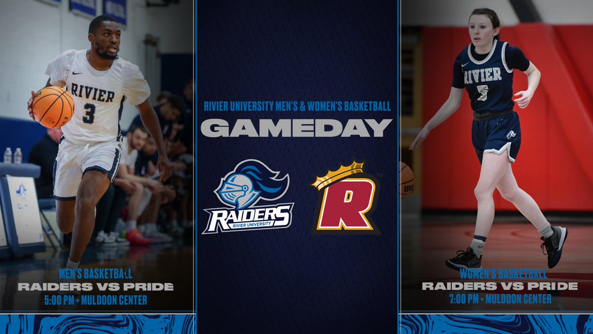 RivierRaiders's tweet image. @RivierMensHoops and @RivWBB are back tonight in the Muldoon Center! They will take on Regis in GNAC action.