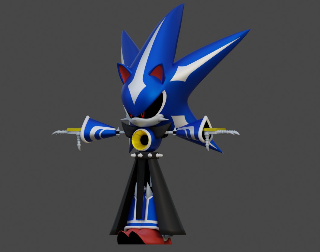 Neo Metal Sonic (26k Poly) - Free VRChat Avatars - VRCMods