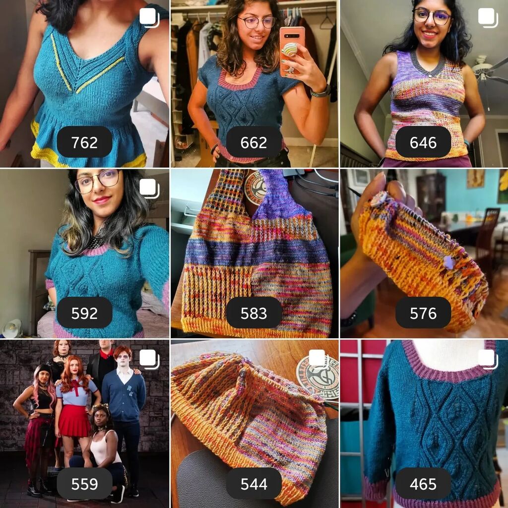 shllybkwrm's tweet photo. Happy new year! I haven't posted a lot lately but here's my top posts of 2022. Lots of colorful knits and more to come this year!
I'm brainstorming my 2023 #makenine #knittingbingo and will probably post that soon. What's on yours that I should add to mi… https://t.co/ezUuA5LwN5 https://t.co/1QA8uH2eeR
