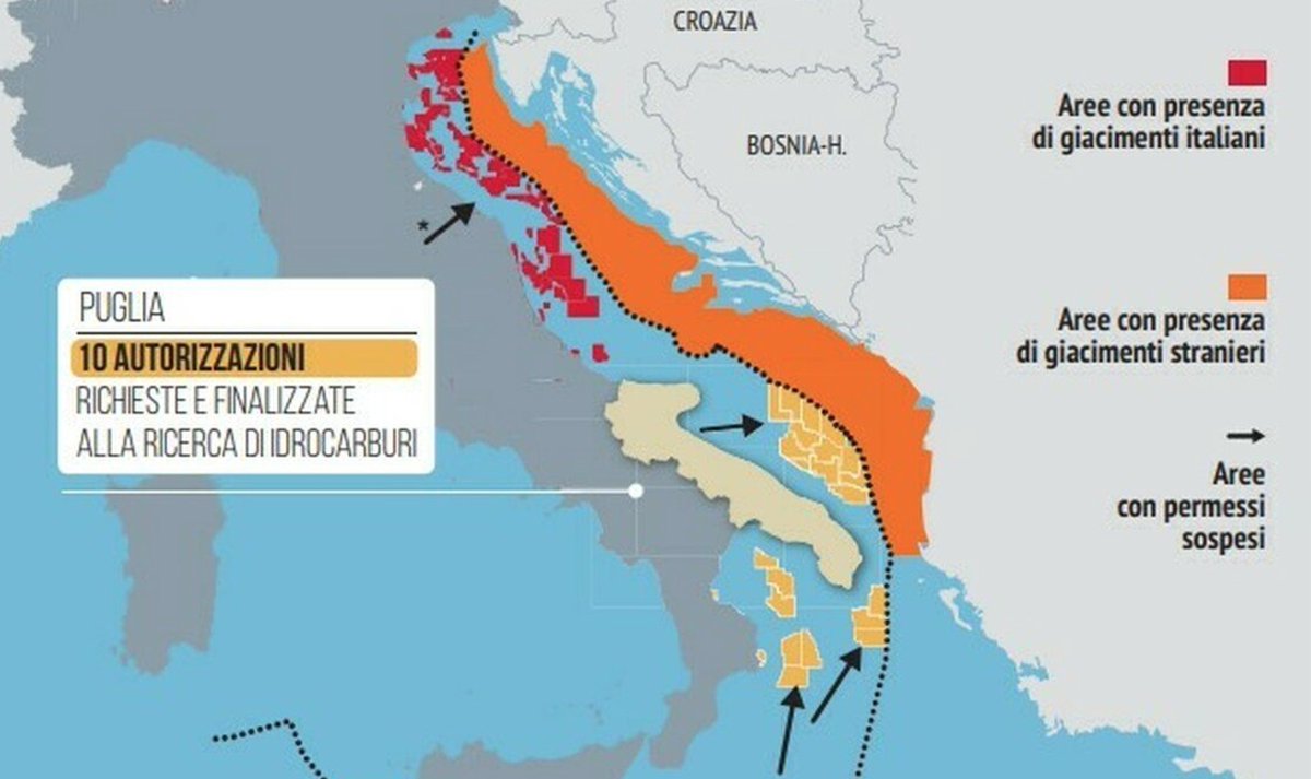 rik_musmeci's tweet photo. @acajouli @chiccotesta proviamo a spiegare ai #NOtriv : secondo voi il giacimento ha i confini, sotto il fondale? Spoiler: NO. Quindi se non tiriamo su la nostra quota ce la fottono gli altri confinanti, il giacimento è comune. E' più chiaro così? Tafazzi vi fa 'na pippa... https://t.co/TdBK5lfC2u