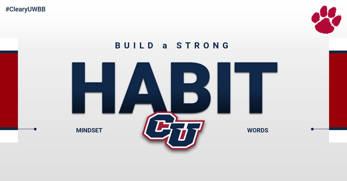 ClearyUWBB's tweet photo. 2023 Cleary WBB EMPOWERING Thoughts:
Build a Strong Habit.
21 90 Rule!
Do a Goal for 21 straight days.
After 3 weeks, this goal will become a HABIT.
Once you've established that habit, continue to do it for another 90 days!
#2190rule
#BeAHabitBuilder
#GrowthMindset https://t.co/blQne6xxGD