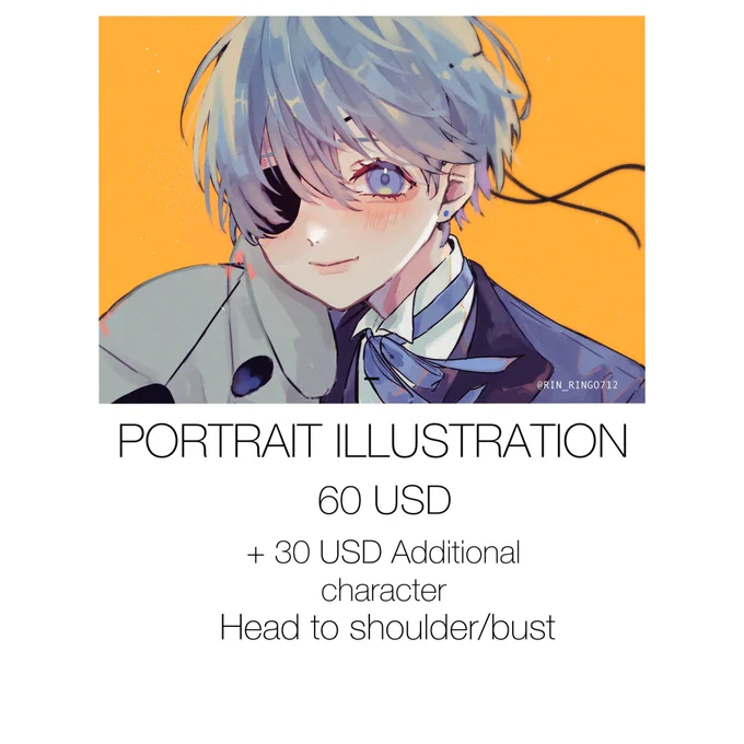 I open 1 slot commission  this is for personal use only!! Commercial use has different rate. Posted below is the updated price. One slot only. I work best with illustrations of cute boys! If interested, please message me~ Both are A6 sizes and 300 dpi. 