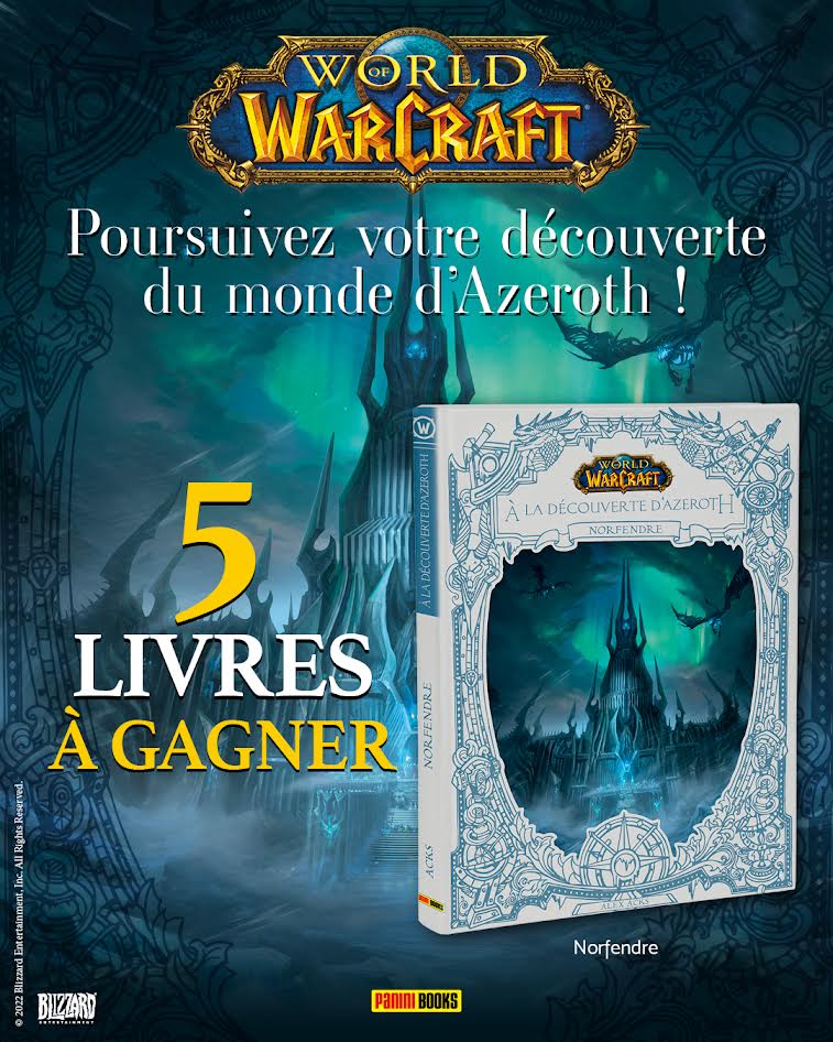 Pour fêter la sortie du livre "À La Découverte d'Azeroth : Norfendre", <a href="/paninicomicsfra/">Panini Comics France</a> et moi vous en font gagner 5 exemplaires !

Pour participer : 
❤️Follow <a href="/cruelladk/">Cruella</a>
🔁RT ce tweet

Pour l'acheter : bit.ly/3Tt3eLe

📅 TAS le 10/01
#paninicomics #worldofwarcraft