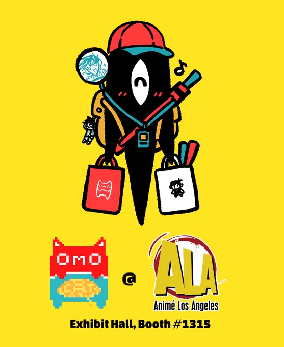 OMOCAT will be at Animé Los Angeles, january 5-8 (exhibit hall, booth #1315)see what we're bringing here! ( 