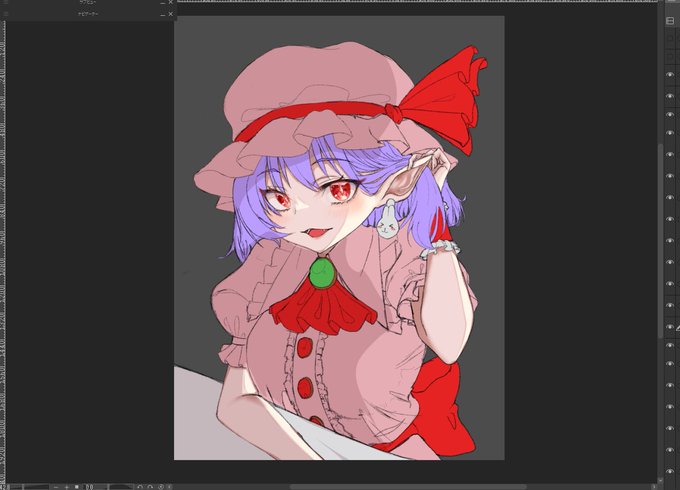 ipadで描いてたprocreateのデータをPSDにして、Dropboxで転送すれば続きがPCクリスタで描ける事に感動、、、 