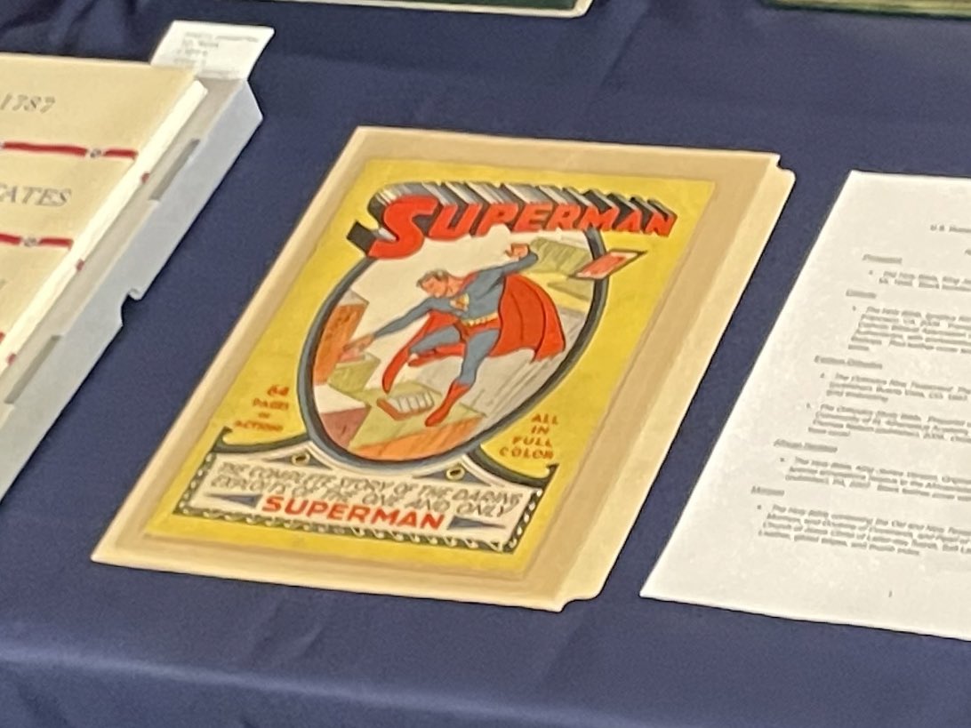 MattLaslo's tweet image. DEVELOPING: A member of the House of Representatives is taking their oath on a classic Superman comic book