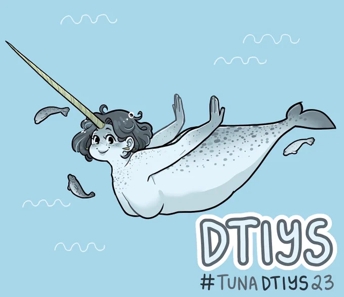 For a DTIYS over on Insta! She's actually based on a drawing I did back in 2016..!!  