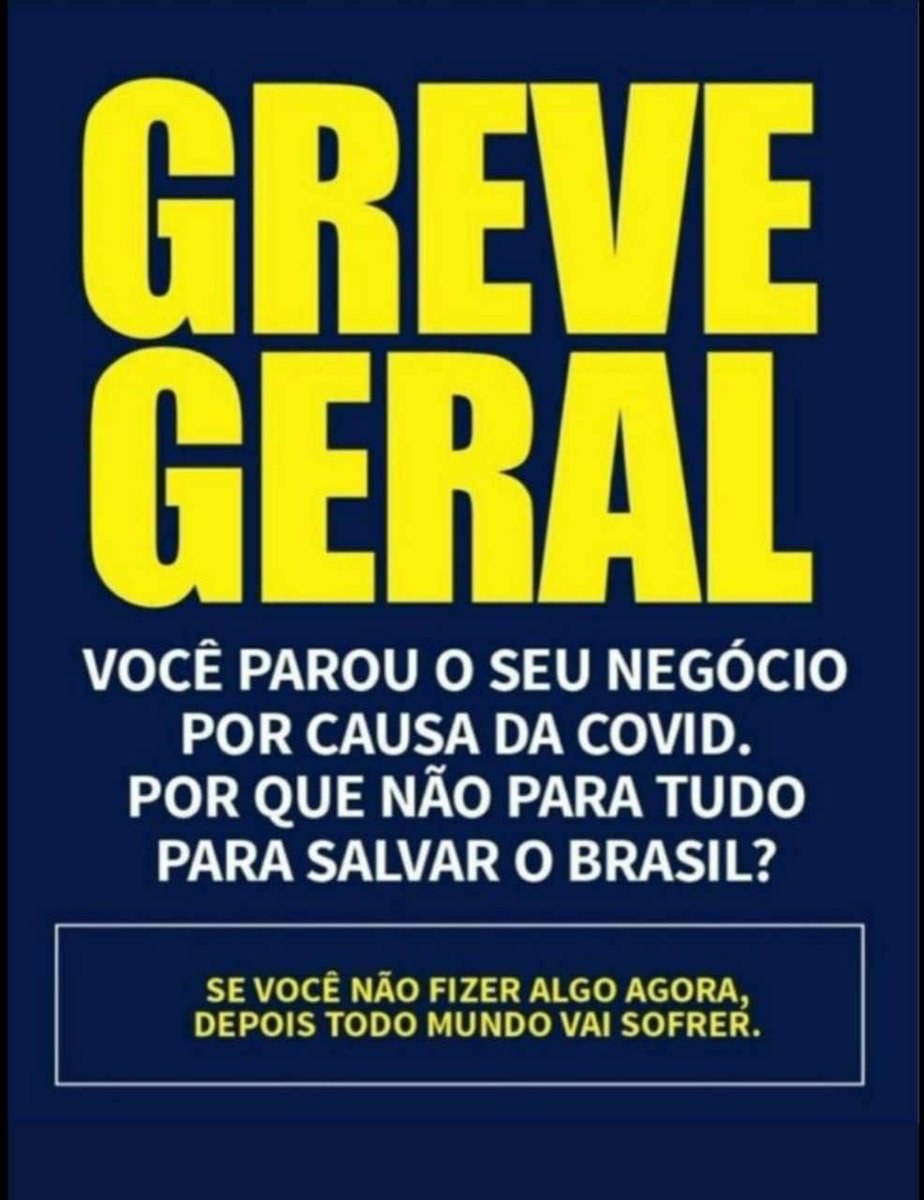Jakelyneloiola_'s tweet photo. Se não fizer isso agora nem comércio terá depois, pq o que nos espera é a falência de todos e fechamento em massa de lojas em geral. Esse é o momento de lutar pelo nosso Brasil e nossa liberdade que está sendo sugada de forma ilegal. 🇧🇷🇧🇷🇧🇷🇧🇷🙌🏻🙏🏻💪🏻 https://t.co/F7oVEeoxbu