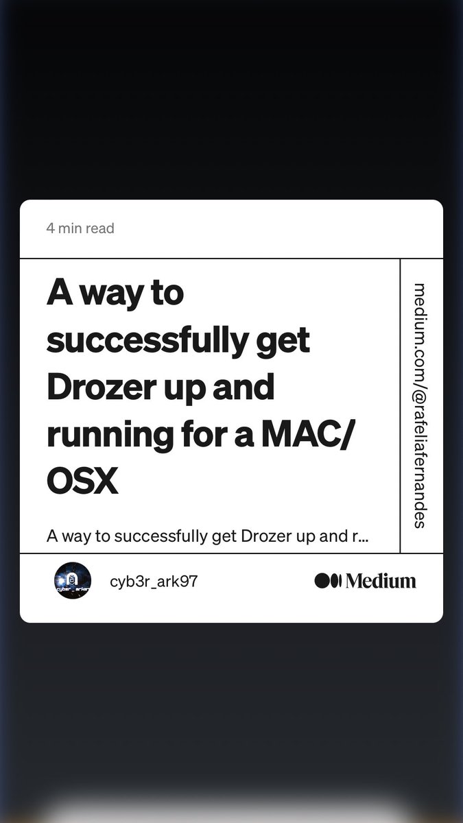 Rafelia97's tweet image. My First Article :)

link.medium.com/Z7VrFZXiiwb

#android #bugbountyhunting #cybersecurity #apk