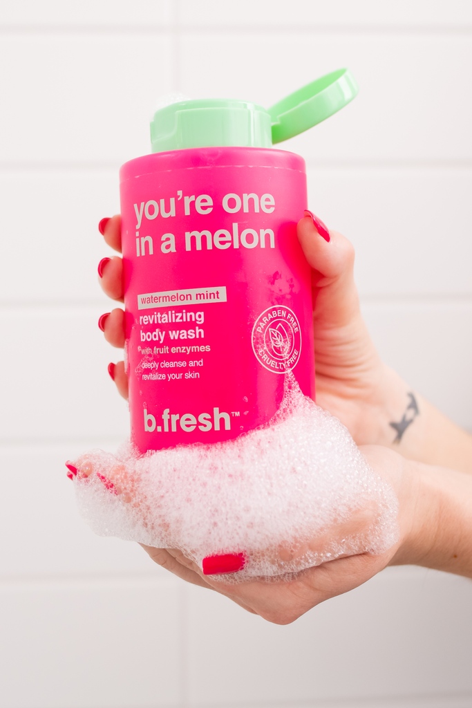 BtanRocks's tweet photo. #bfresh in 2023 😏 by showing your skin some love with our revitalizing, watermelon body wash. 🙌  packed with fruit enzymes to gently exfoliate and revitalize your skin + leave you feeling like one in a melon 💕 snag a bottle at @cvs_beauty @riteaid @jcpenney  🛒 https://t.co/agJMRRKewE