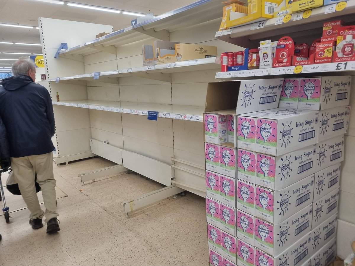 Not a single egg on the self at <a href="/Tesco/">Tesco</a>. But again, they were warned this would happen if they didn't pay the farmer more per dozen. How can a business survive when they are losing around £8 per bird a year. A 32,000 free-range  Flock it's around £250,000. 
<a href="/BFREPA/">British Free Range Egg Producers Association</a>