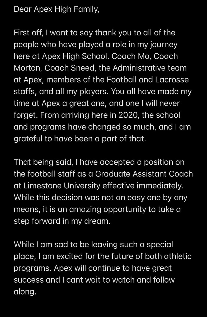 Apex from the bottom of my heart thank you, it’s never goodbye simply see you later!! 💚💛🖤