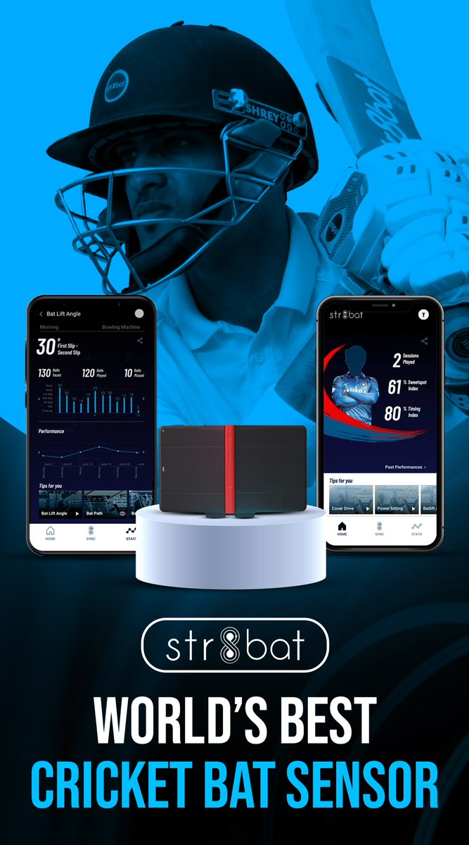 SucSEED_IN's tweet photo. @str8bat is a #SportsTech company using innovation to help anyone play better. With 6K+players,@CricketAus &amp; @rajasthanroyals as customers , it is poised to be a game changer, on course to grow 3X this year. #Cricket#SportsTech #CricketbatSensor #SucSEEDPortfolio #SIF_DEET  29/n https://t.co/Cs4dxXUVW9