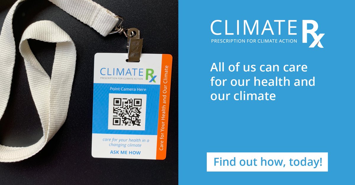 . @eco_america is proud to announce #ClimateRx — the Climate for Health program that empowers healthcare providers to protect their patients from threats to their health posed by climate change! Learn more: Climaterx.org