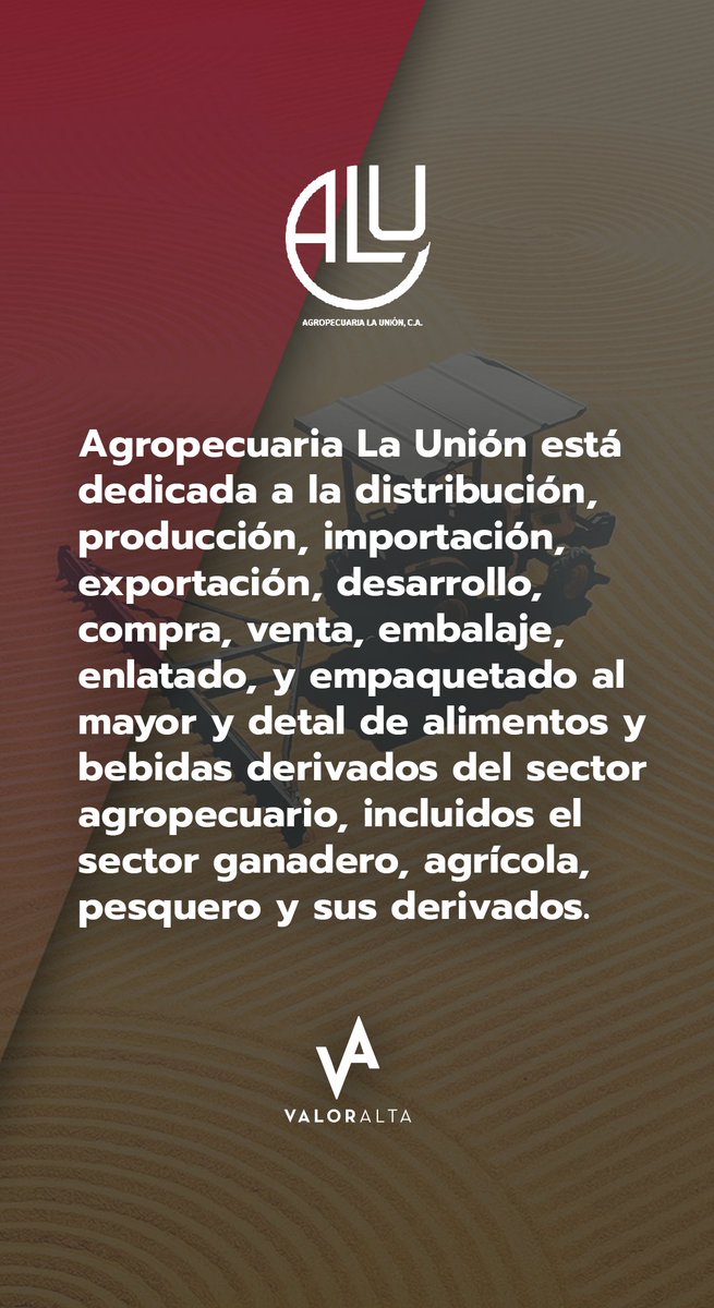 valoralta1's tweet photo. 🤓¡Conoce este emisor!🤓
.
#Agropecuarialaunion
Recuerda que aún están disponibles los papeles comerciales
.
#ValorAltaCasaDeBolsa #Colocacion #Colocacionprimaria #Sunaval #Papelescomerciales #Emision #Emisor https://t.co/4qCi0Jnc1D