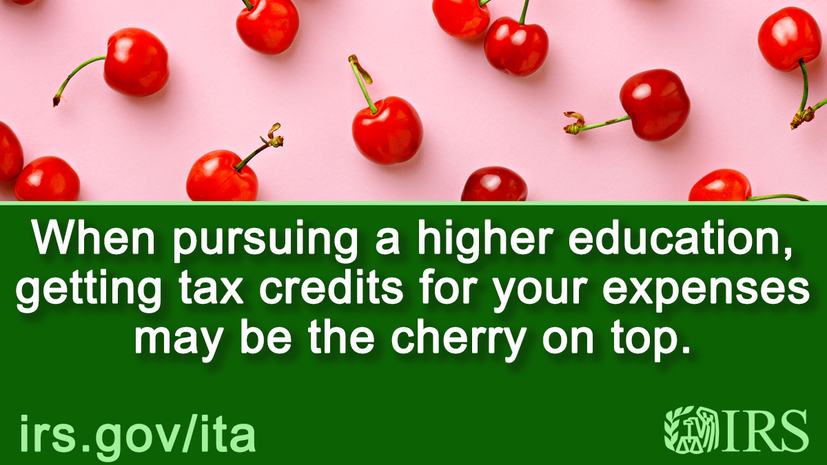 MichaelD_IRS's tweet photo. Attending a trade school or college? #IRS urges you to learn about the tax benefits available to students: https://t.co/bYU81c3hQx https://t.co/gQRwCFrvqQ