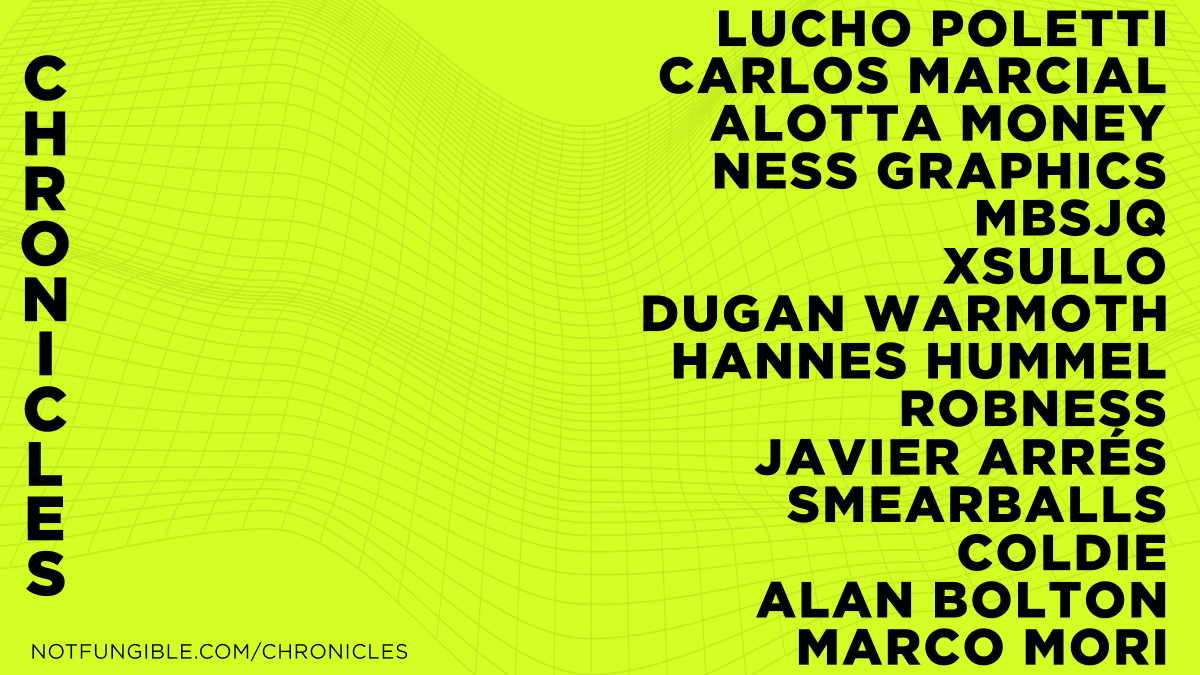 It's part of our collaborative story-driven art series - #CHRONICLES. 

Gathering some of the best digital artists we know today to tell the story of #crypto through exquisitely crafted crypto art.

Each artist picks a year in crypto history. 
More about the piece. 🧵(2/3) ⤵️