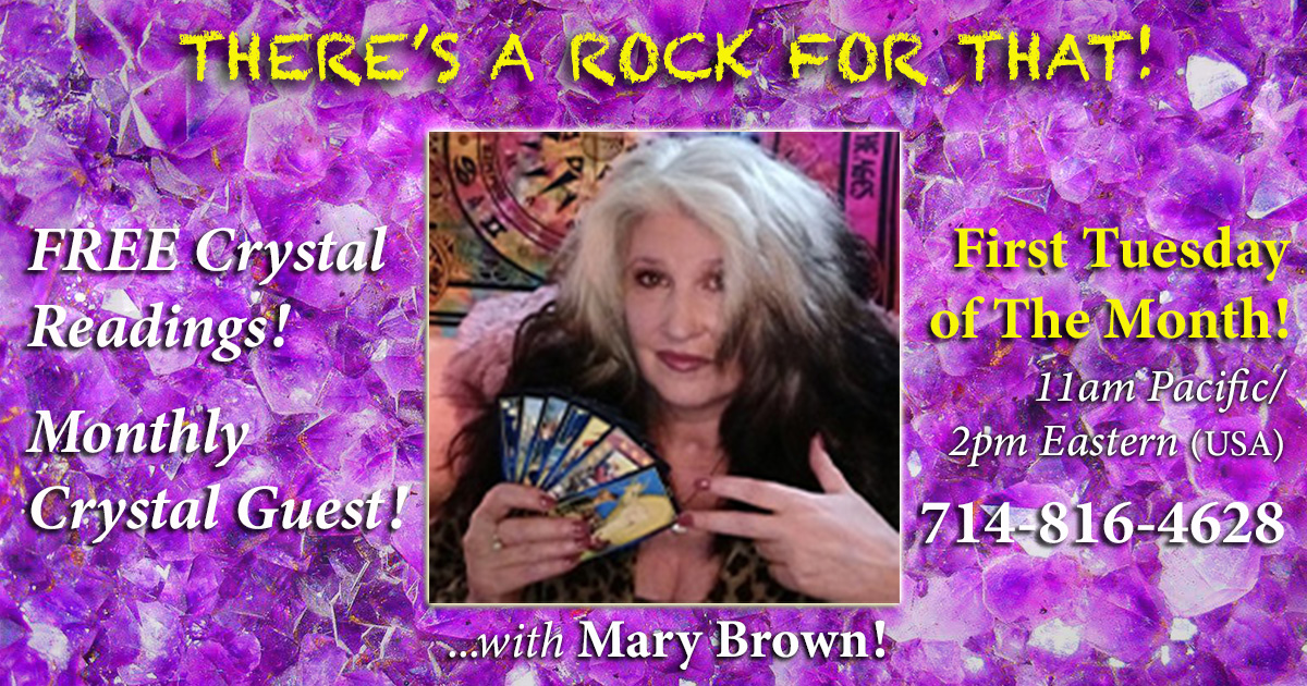 Emeralds, The Kybalion... Mary @tarotdactyl is LIVE now! Listen in and join us in the chat room at: thetarotguild.com/chat ...'There's a Rock for That!' #Psychic Talk Radio - #Tarot #Crystals