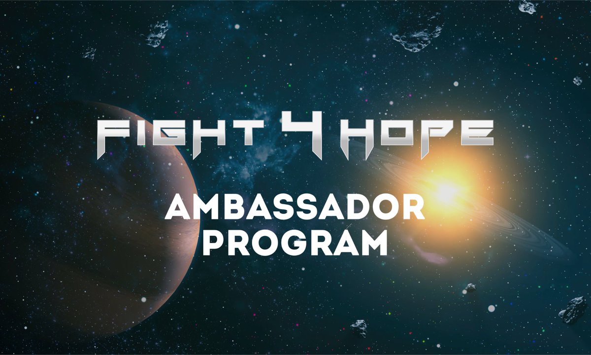 misharkgabriel2's tweet photo. I just applied for the @Fight4hope_ Ambassadors program and you can too! Fight4Hope is a play-to-earn blockchain game based on an online multiplayer battle royale model.
#F4h #fight4hope #F4hAmbassador https://t.co/8bgP4M4wVP