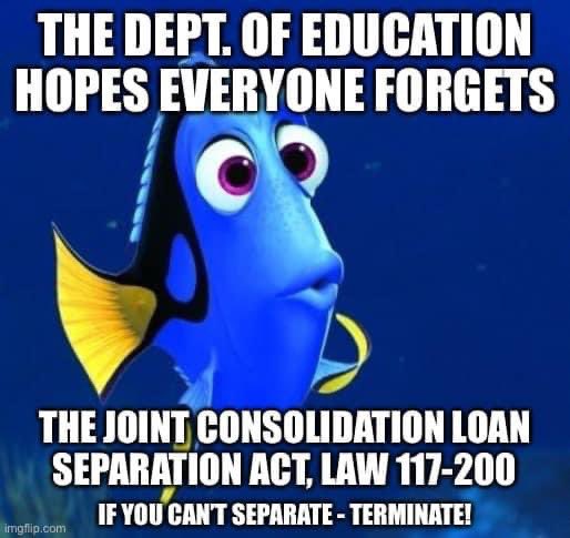 SoCaliGirlO2's tweet photo. #spousalconsolidationloans😔➡️#predatorylending ⬅️
#SeparateOurLoans
#studentloans #studentloandebt #StudentLoanModification #StudentLoanProblems #StudentLoanRepair
#tildeathdouspart @SC_DoUsPart #PSLF #Oct112022 #law117-200 #whyarewewaiting @usdepted https://t.co/xhhmyyZqn7 https://t.co/8wVnPIbWAV