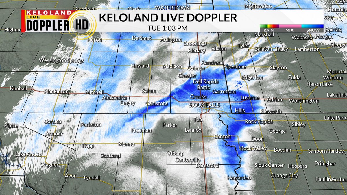 KELOLAND Weather on Twitter "While heavier snow has lifted out of