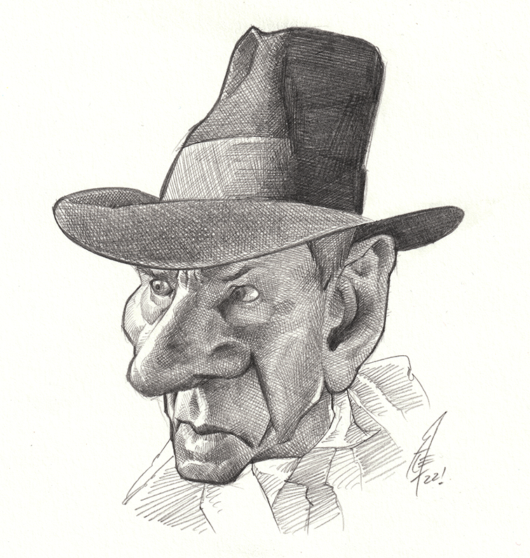 gariebo's tweet photo. Last drawing of 2022! Long life to #indianajonesandthedialofdestiny #indianajones #IndyCar #caricature #pencilart #noAIhere https://t.co/rZhLjvZW8j
