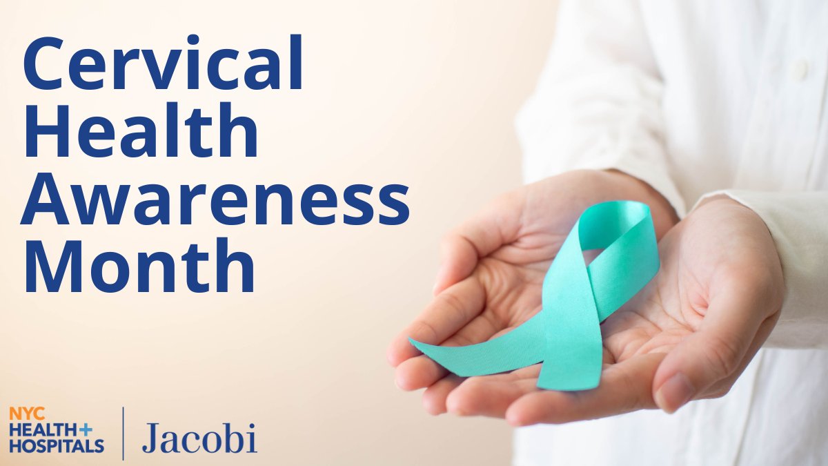January is #CervicalHealthAwarenessMonth! We urge parents to make sure their teens get the HPV vaccine, which protects against cervical cancer in women. Make an appointment for your teen today: (718) 918-5000. #JacobiStrong